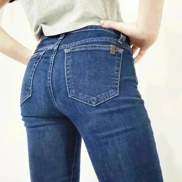 Deadstock NEW Joe’s Dark Distressed High Rise Skinny Jeans - 25 - Picture 1 of 12